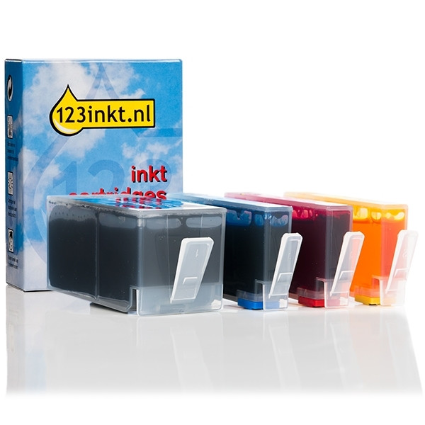 123inkt huismerk vervangt HP 934XL / HP 935XL multipack zwart/cyaan/magenta/geel 6ZC72AEC X4E14AEC 110822 - 1