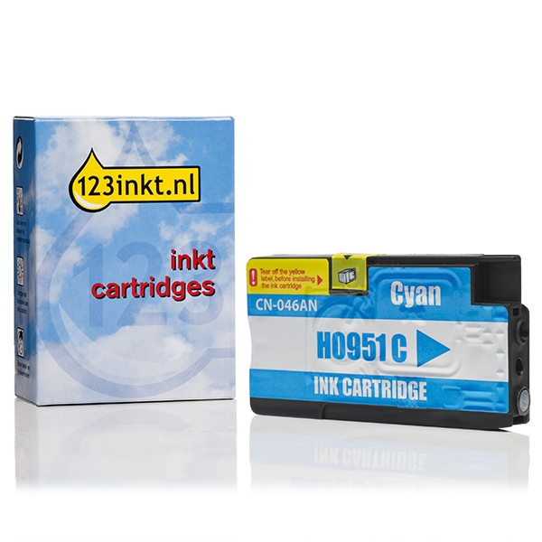 123inkt huismerk vervangt HP 951 (CN050AE) inktcartridge cyaan CN050AEC 044129 - 1