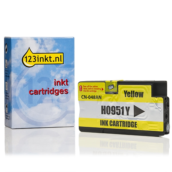 123inkt huismerk vervangt HP 951 (CN052AE) inktcartridge geel CN052AEC 044133 - 1