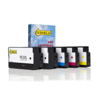 123inkt huismerk vervangt HP 953XL multipack 2x zwart + 3 kleuren  160752