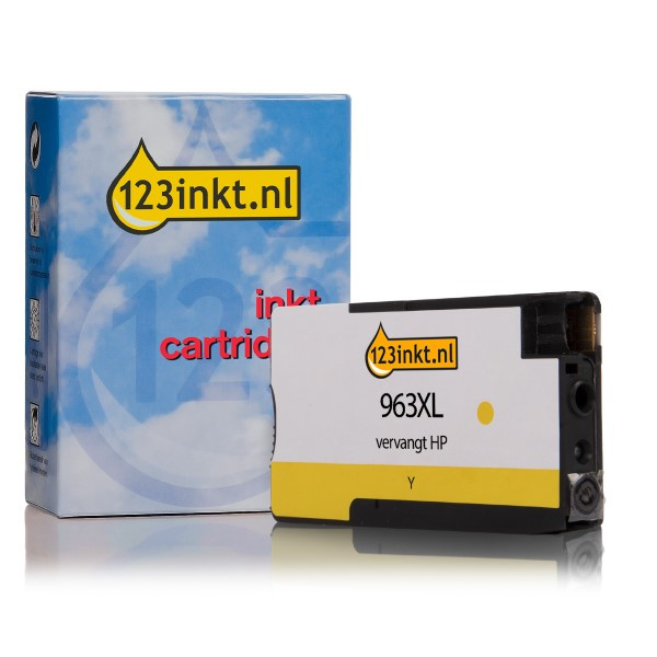 123inkt huismerk vervangt HP 963XL (3JA29AE) inktcartridge geel hoge capaciteit 3JA29AEC 055389 - 1