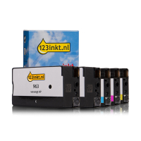 123inkt huismerk vervangt HP 963 multipack 2x zwart + 3 kleuren  160754