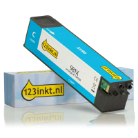 123inkt huismerk vervangt HP 981X (L0R09A) inktcartridge cyaan hoge capaciteit L0R09AC 044563