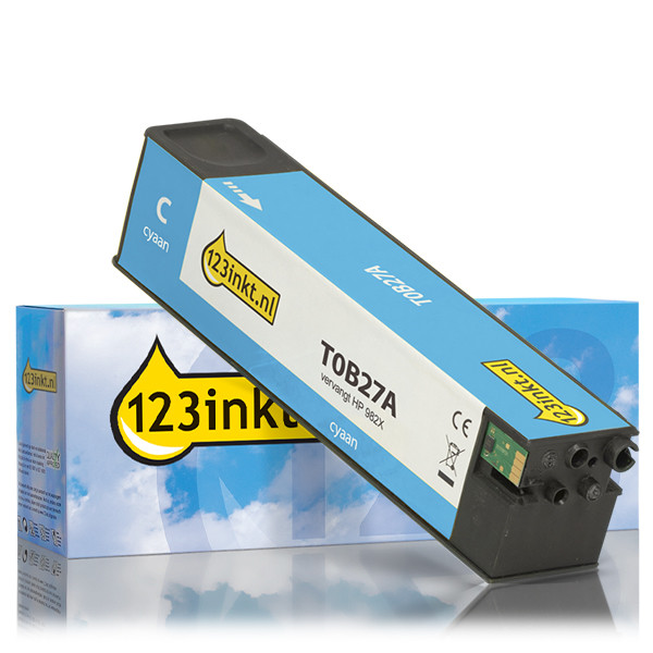 123inkt huismerk vervangt HP 982X (T0B27A) inktcartridge cyaan hoge capaciteit T0B27AC 055203 - 1