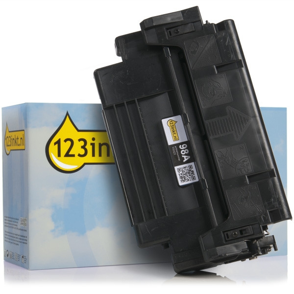 123inkt huismerk vervangt HP 98A (92298A/EP-E/TN-9000) toner zwart 92298AC 032023 - 1