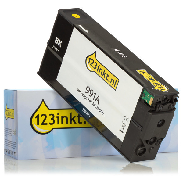 123inkt huismerk vervangt HP 991A (M0J86AE) inktcartridge zwart M0J86AEC 030581 - 1