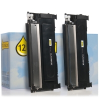 123inkt huismerk vervangt HP SU381A (CLT-P4072B) toner zwart dubbelpack