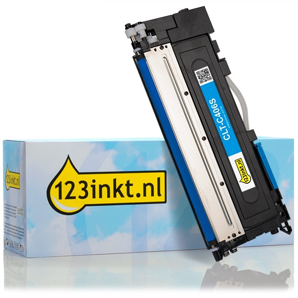 123inkt huismerk vervangt Samsung CLT-C406S (ST984A) toner cyaan CLT-C406S/ELSC 033795 - 1