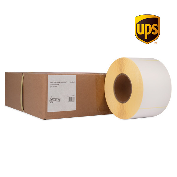 123inkt huismerk vervangt Zebra Z-Perform 1000D UPS verzendlabels (3006306-T) 100 x 150 mm (4 rollen) 653175 - 1