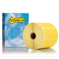 123inkt huismerk vervangt Zebra Z-Select 2000D label geel (800264-605) 102 x 152 mm (1 rol) 800264-605C 145167