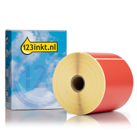 123inkt huismerk vervangt Zebra Z-Select 2000D label rood (800264-605) 102 x 152 mm (1 rol) 800264-605C 145166