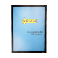 123inkt informatiekader A3 magnetisch zwart  301634