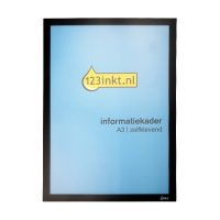 123inkt informatiekader A3 zelfklevend zwart  301632