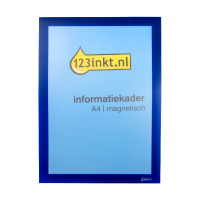 123inkt informatiekader A4 magnetisch blauw 498807C 301628