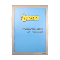 123inkt informatiekader A4 magnetisch zilver