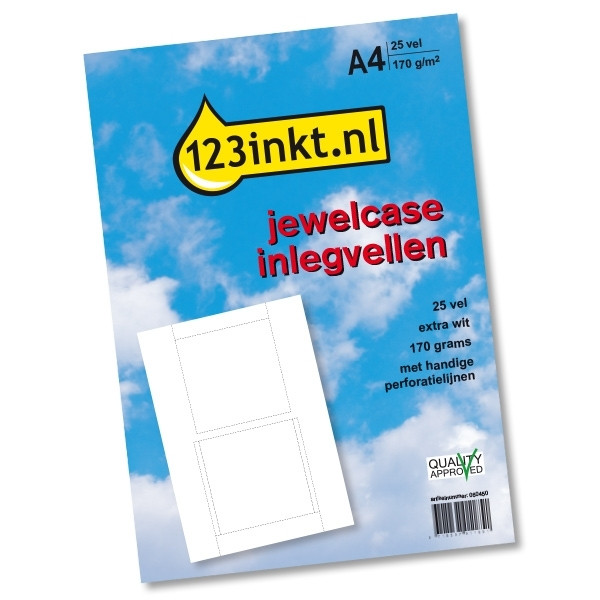 123inkt jewelcase-inlegvellen (25 vel)  060450 - 1