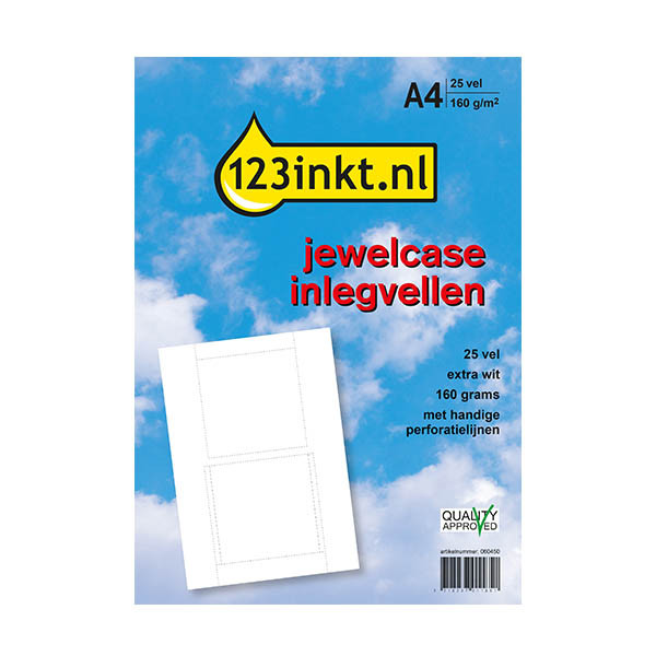 123inkt jewelcase-inlegvellen (25 vel) 060450 - 1