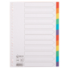 123inkt kartonnen tabbladen A4 gekleurd met 12 tabs (23 gaats) 100194C 300536