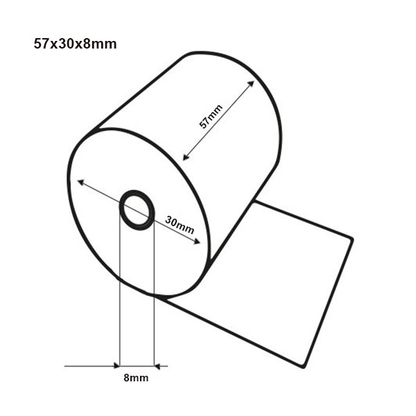 123inkt kassarol 57x30x8 thermo wit (5 stuks) 40762EC 300334 - 2