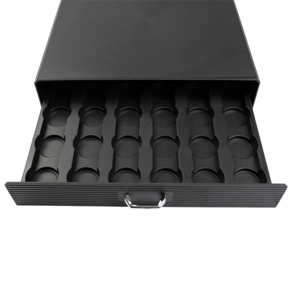 123inkt koffiecapsulehouder met lade zwart voor 30 cups 302556 - 3