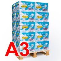 123inkt kopieerpapier 1 pallet 20 dozen van 2.500 vel A3 - 80 grams FSC® Mix Credit