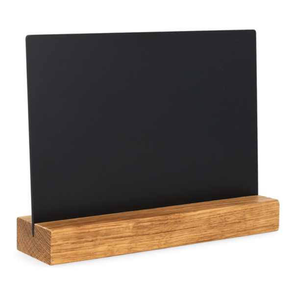 123inkt krijtbord tafelmodel A4 liggend eikenhout 326403 - 1