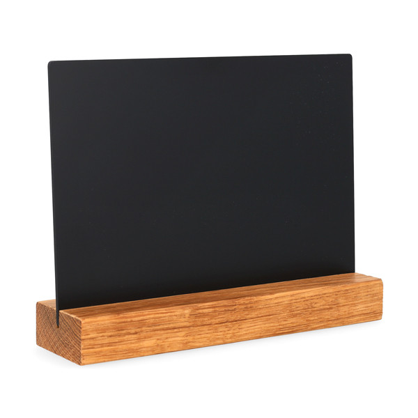 123inkt krijtbord tafelmodel A5 liggend eikenhout 326405 - 1