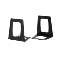 123inkt kunststof boekensteunen zwart 17,8 x 15,6 x 13,8 cm (2 stuks) 2648955990C 301209