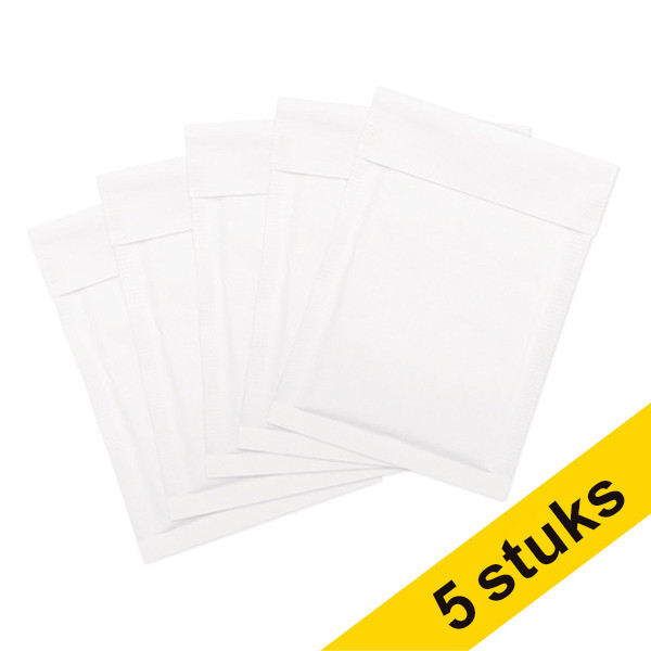 123inkt luchtkussenenvelop wit 120 x 175 mm - A11 zelfklevend (5 stuks) 300700 - 1