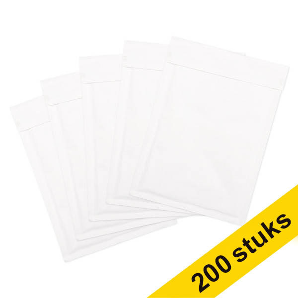 123inkt luchtkussenenvelop wit 200 x 275 mm - D14 zelfklevend (200 stuks) 302758 - 1