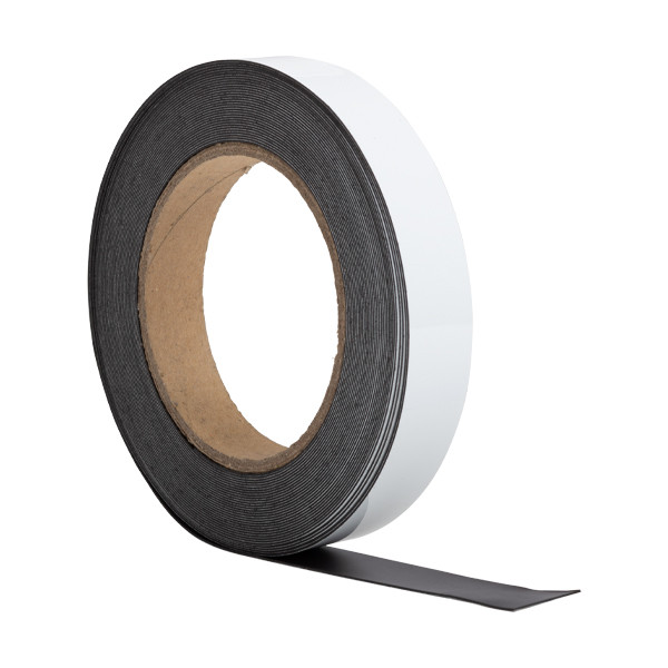 123inkt magnetische etiketband uitwisbaar wit 2 cm x 10 m 6524302C 301904 - 1