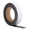 123inkt magnetische etiketband uitwisbaar wit 3 cm x 10 m