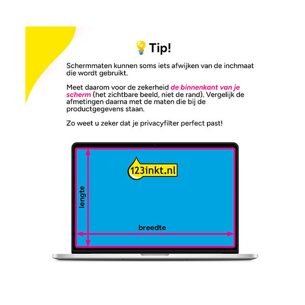 123inkt magnetische privacy filter voor MacBook Air en Pro 303155 - 2