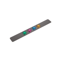 123inkt magnetische wandlijst RVS inclusief 4 magneten (37,5 x 5 cm)  301913