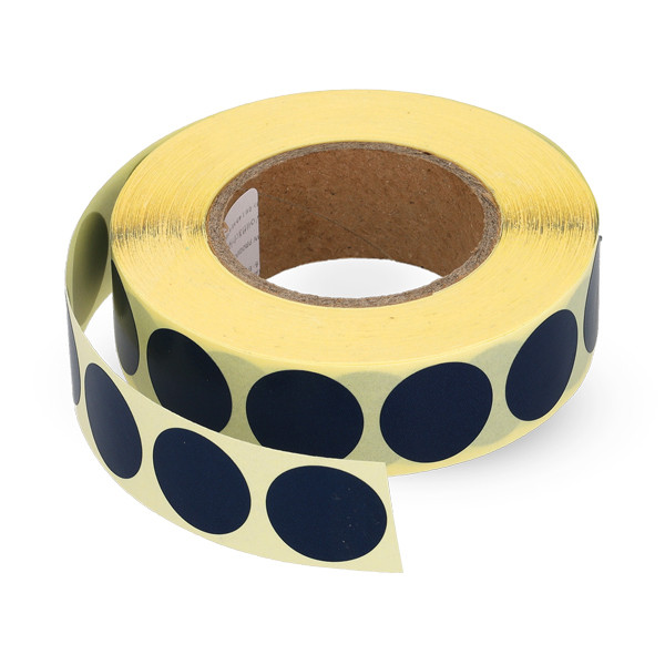 123inkt markeringspunten Ø 18 mm donkerblauw (1.000 etiketten op rol) 300802 - 1