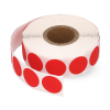 123inkt markeringspunten Ø 18 mm rood (1.000 etiketten op rol)