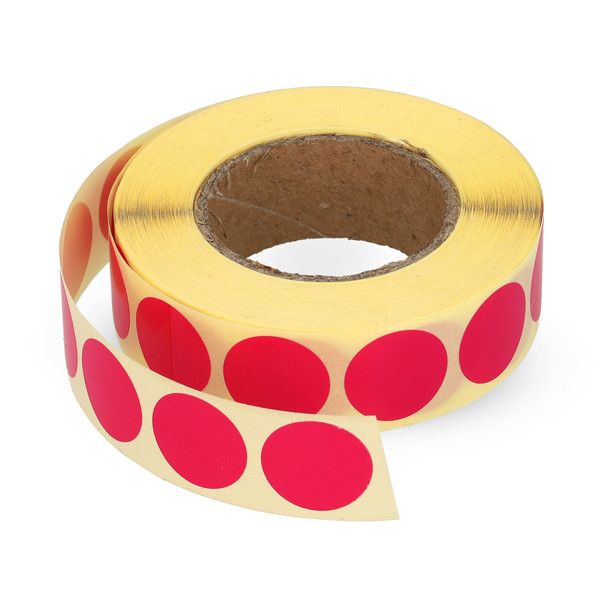 123inkt markeringspunten Ø 18 mm roze (1.000 etiketten op rol) 300806 - 1