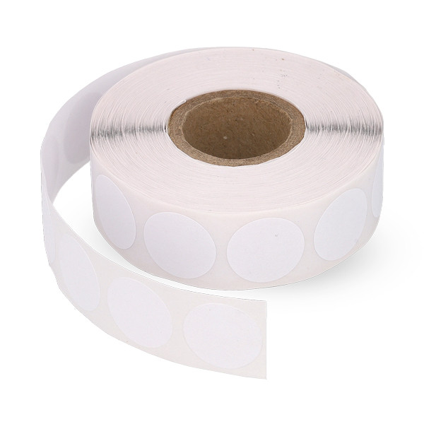 123inkt markeringspunten Ø 18 mm wit (1.000 etiketten op rol) 300795 - 1