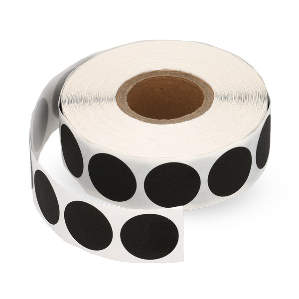 123inkt markeringspunten Ø 18 mm zwart (1.000 etiketten op rol) 300794 - 1