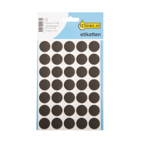 123inkt markeringspunten Ø 19 mm zwart (105 etiketten) 1879C 301484