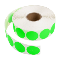 123inkt markeringspunten Ø 35 mm groen (2.000 etiketten op rol) 89514 302334