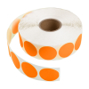 123inkt markeringspunten Ø 35 mm oranje (2.000 etiketten op rol)