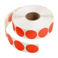 123inkt markeringspunten Ø 35 mm rood (2.000 etiketten op rol) 89513 302333