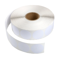 123inkt markeringspunten Ø 35 mm wit (2.000 etiketten op rol) 89510 302337