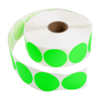 123inkt markeringspunten Ø 50 mm groen (2.000 etiketten op rol) 89524 302339