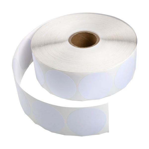 123inkt markeringspunten Ø 50 mm wit (1.000 etiketten op rol) 302999 - 1