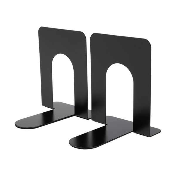 123inkt metalen boekensteunen 15,2 x 14,5 x 12 cm zwart (2 stuks) 3506290C 301315 - 4