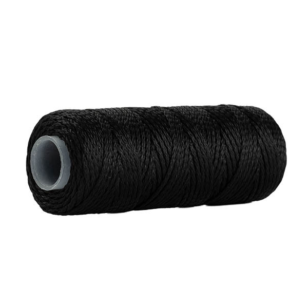 123inkt metselkoord op spoel zwart (1,1 mm x 50 m) 303045 - 1