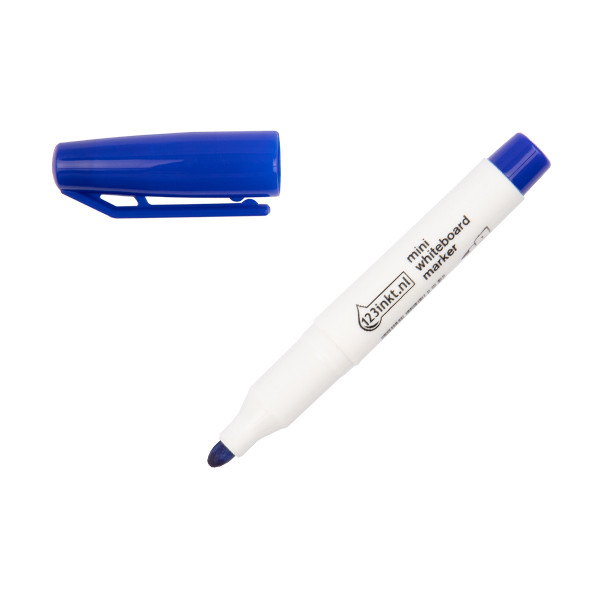 123inkt mini whiteboard marker blauw (1 mm rond) 4-366003C 390570 - 1