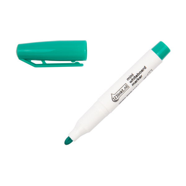 123inkt mini whiteboard marker groen (1 mm rond) 4-366004C 390572 - 1